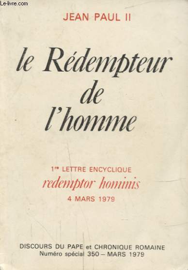 LE REDEMPTEUR DE L HOMME