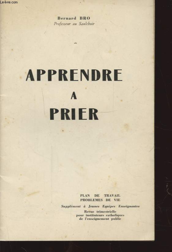 APPRENDRE A PRIER