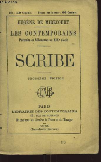 LES CONTEMPORAINS SCRIBE