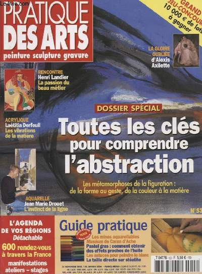 PRATIQUE DES ARTS N53 : TOUTES LES CLES POUR COMPRENDRE L ABSTRACTION....