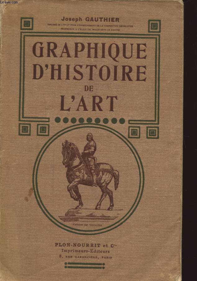 GRAPHIQUE D HISTOIRE DE L ART - JOSEPH GAUTHIER - 0 - Afbeelding 1 van 1