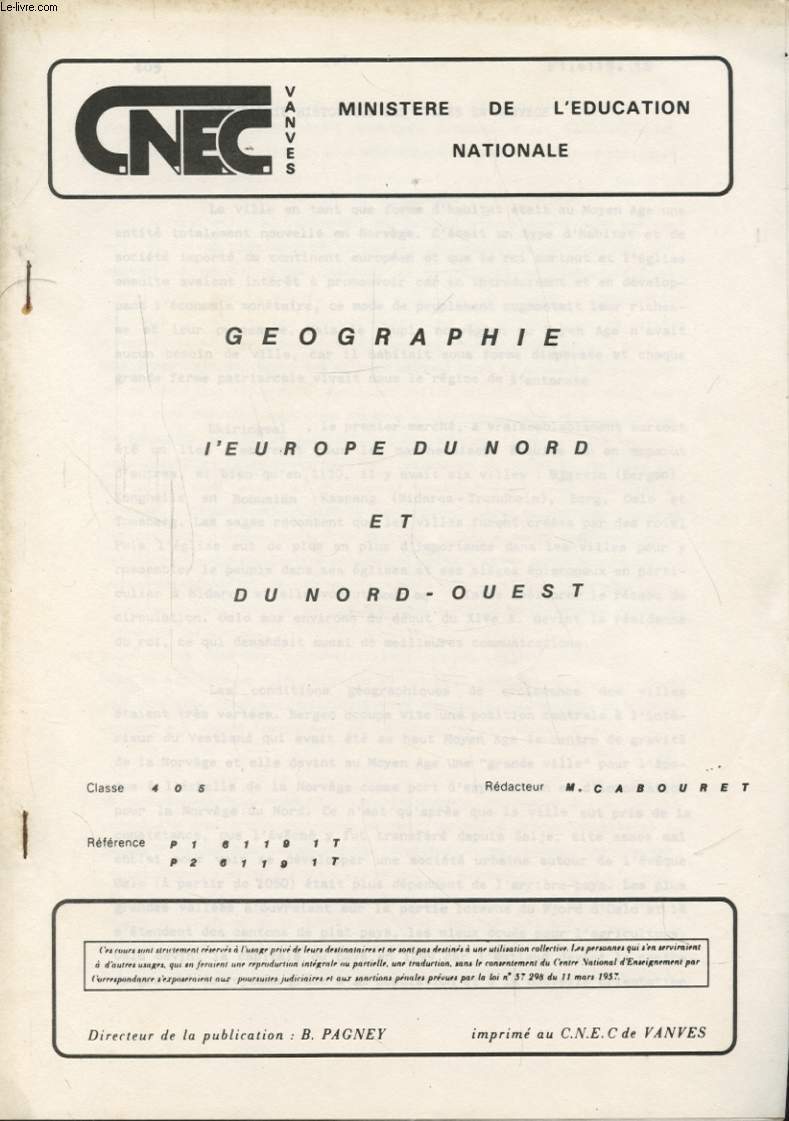GEOGRAPHIE L EUROPE DU NORD ET DU NORD OUEST : GEOGRAPHIE HISTORIQUE DES VILLES EN NORVEGE