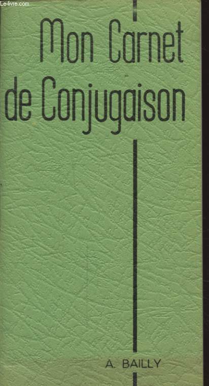 MON CARNET DE CONJUGAISON