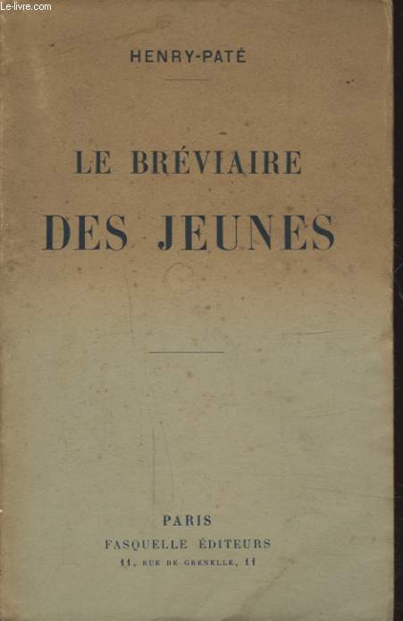 LE BREVIAIRE DES JEUNES