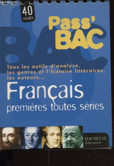 PASS BAC FRANCAIS PREMIERE TOUTES SERIES