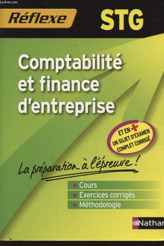 REFLEXE STG COMPTABILITE ET FINANCE D ENTREPRISE