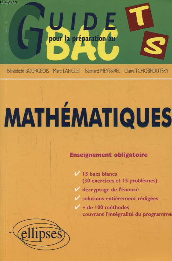 GUIDE POUR LA PREPARATION AU TS MATHEMATIQUES