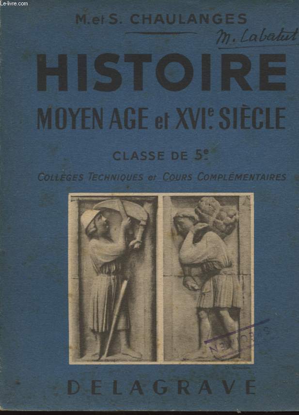 HISTOIRE MOYEN AGE ET XVI SIECLE CLASSE DE 5e