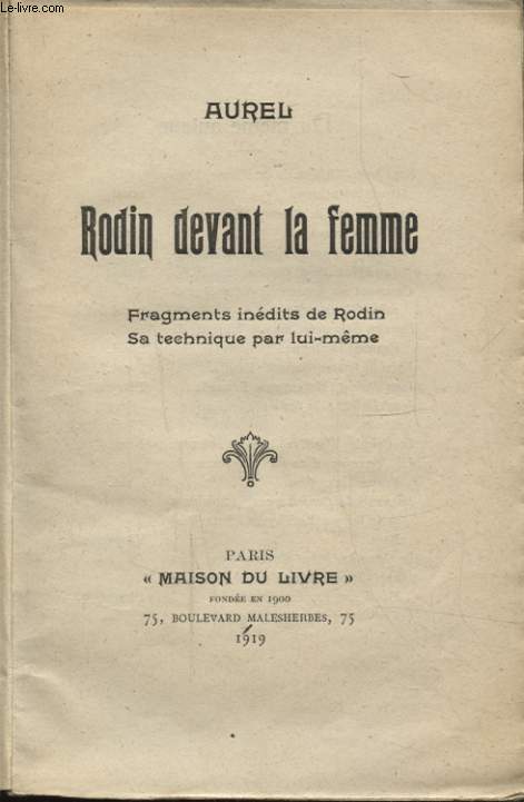 RODIN DEVANT LA FEMME