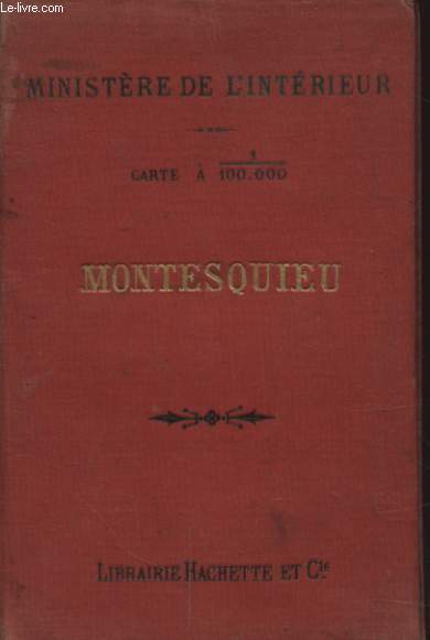 MINISTERE DE L INTERIEUR CARTE A 1/100000 MONTESQUIEU