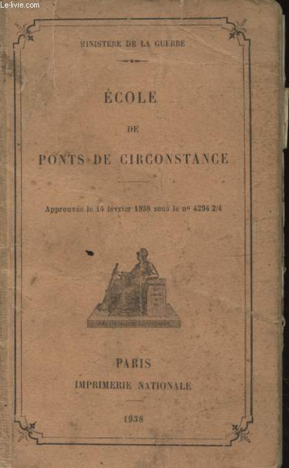 ECOLE DE PONTS DE CIRCONSTANCE