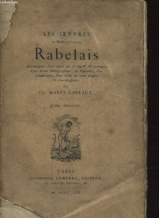 LES OEUVRES DE MAIFTRE FRANCOIS RABELAIS TOME DEUXIEME