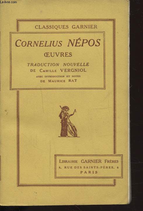 CORNELIUS NEPOS OEUUVRES