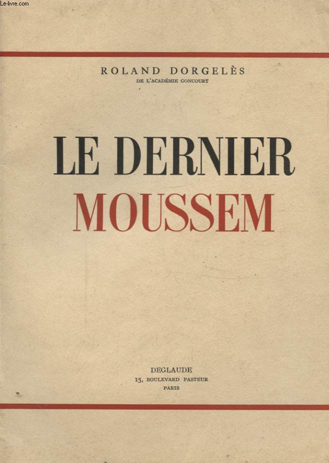 LE DERNIER MOUSSEM