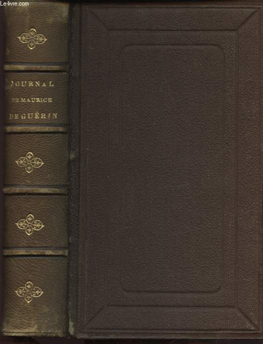 MAURICE DE GUERIN JOURNAL LETTRES ET POEMES