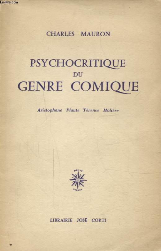 PSYCHOCRITIQUE DU GENRE COMIQUE