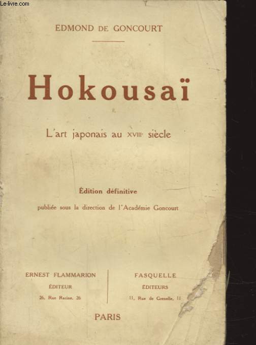 HOKOUSAI L ART JAPONAIS AU XVIIIe SIECLE