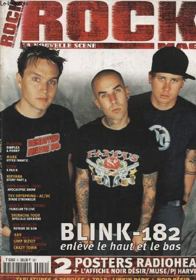 ROCK MAG N9 : BLINK 182 ENLEVE LE HAUT ET LE BAS...
