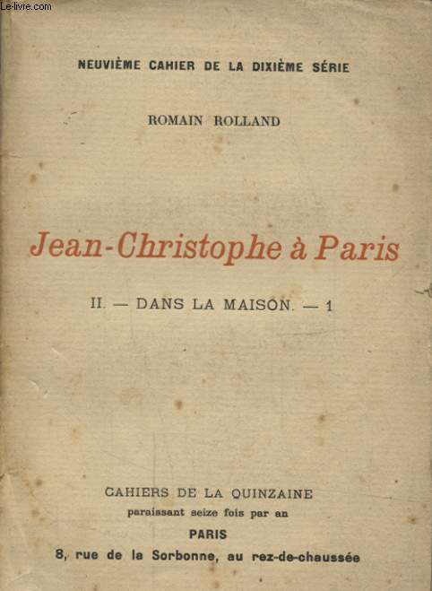 JEAN CHRISTOPHE A PARIS - DANS LA MAISON