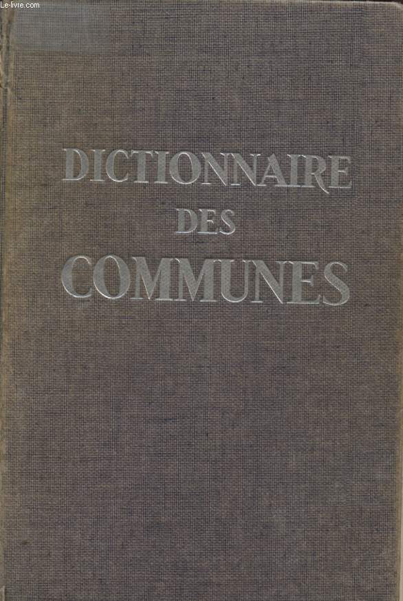 DICTIONNAIRE DES COMMUNES