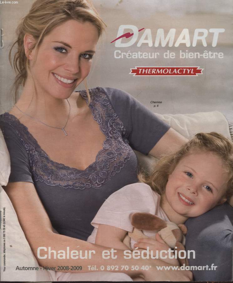 CATALOGUE DAMART THERMOLACTYL CHALEUR ET SEDUCTION AUTOMNE HIVER