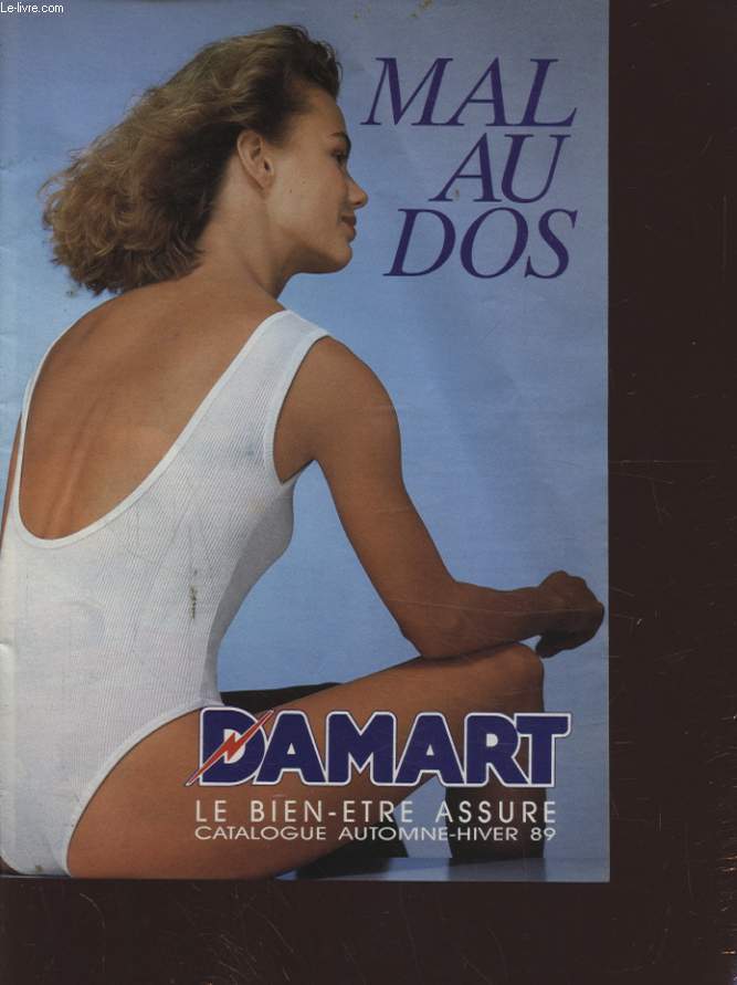 CATALOGUE DAMART MAL AU DOS AUTOMNE HIVER 89