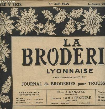 LA BRODERIE LYONNAISE N1038 : BAVOIR - ANGLES POUR POCHETTES...