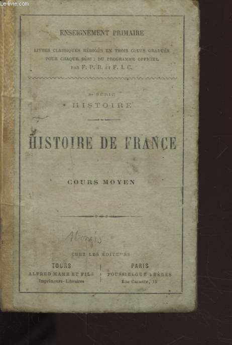 HISTOIRE DE FRANCE COURS MOYEN