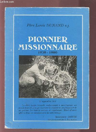 PIONNIER MISSIONNAIRE 1928-1980.