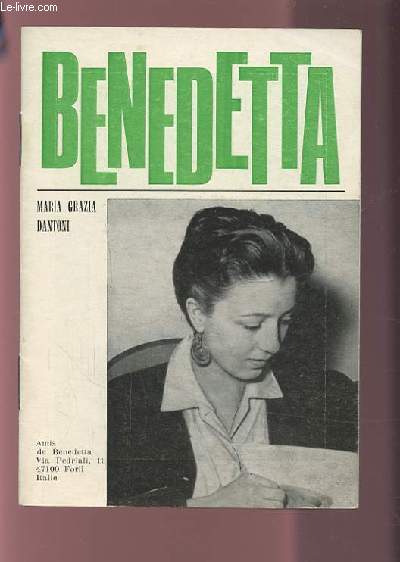 BENEDETTA - BIANCHO PORRO.