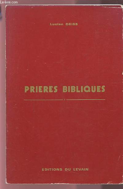 PRIERES BIBLIQUES.