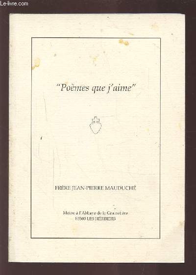POEMES QUE J'AIME.