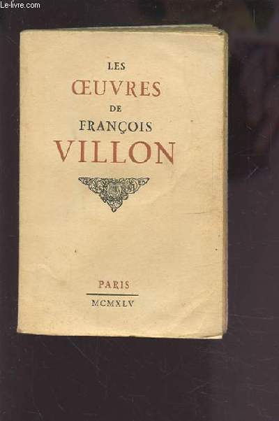 LES OEUVRES DE FRANCOIS VILLON.