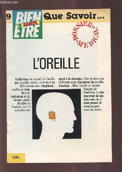 L'OREILLE - BIEN ETRE + SANTE.