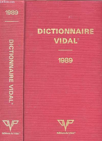 DICTIONNAIRE VIDAL 1989.