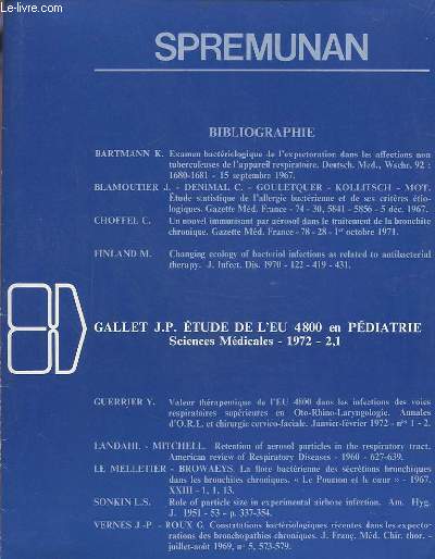 ETUDE DE L'EU 4800 EN PEDIATRIE - SCIENCES MEDICALES 1972 -2,1.