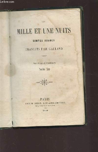 LES MILLE ET UNE NUITS - CONTES ARABES.