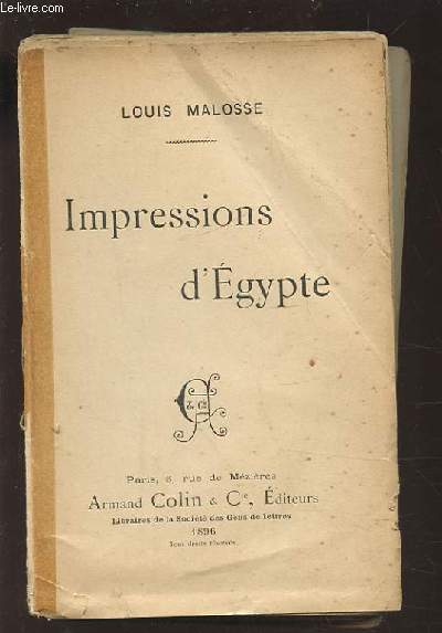 IMPRESSIONS D'EGYPTE.