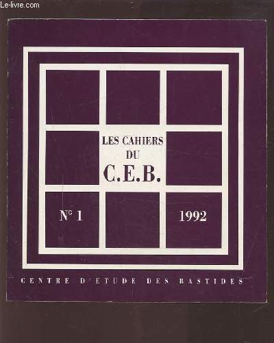 LES CAHIERS DU C.E.B. - N1 1992.