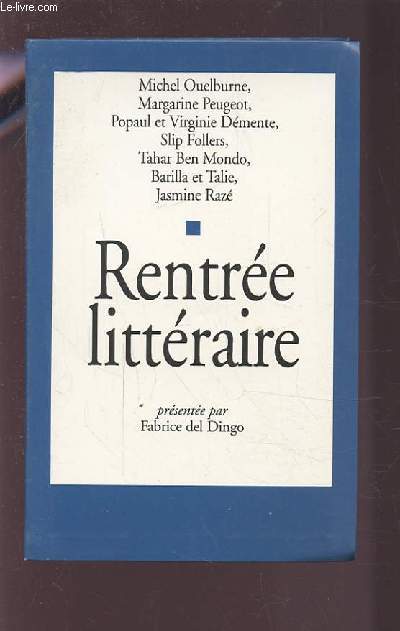 RENTREE LITTERAIRE.