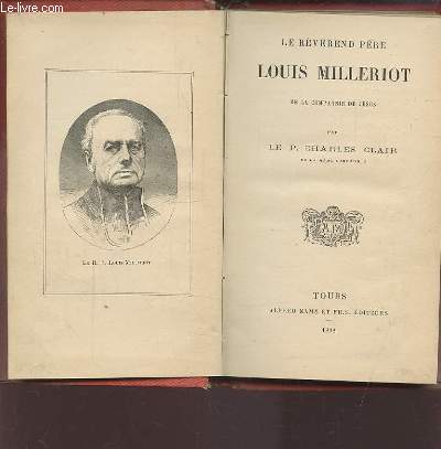 LE REVEREND PERE LOUIS MILLERIOT DE LA COMPAGNIE DE JESUS.