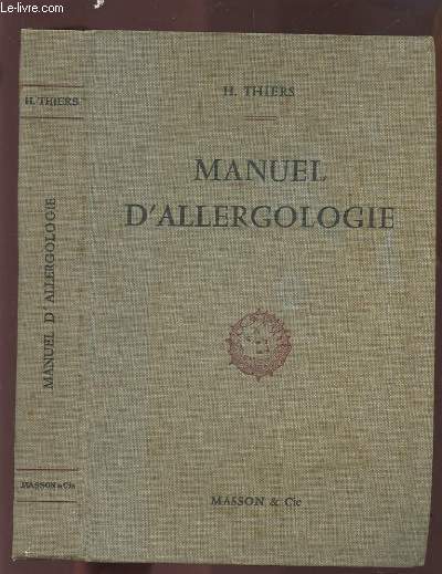 MANUEL D'ALLERGOLOGIE.