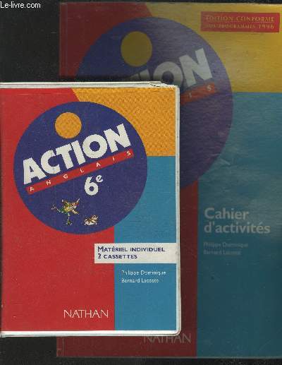 ACTION ANGLAIS 6 - CAHIER D'ACTIVITES + 2 CASETTES.