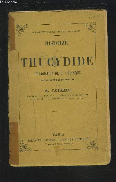 HISTOIRE DE THUCYDIDE.