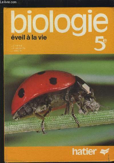 BIOLOGIE - EVEIL A LA VIE 5.