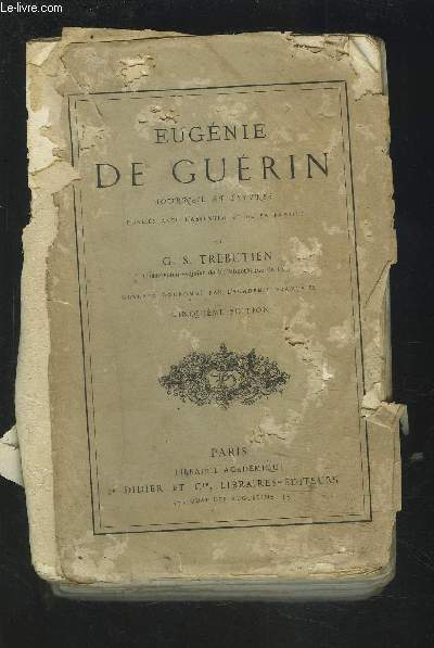 EUGENIE DE GUERIN JOURNAL ET LETTRE - 5 EDITION.