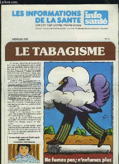 LES INFORMATIONS DE LA SANTE - N13 : LE TABAGISME.