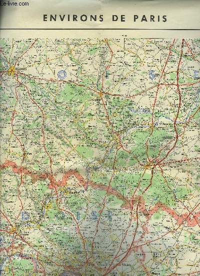 CARTE DE FRANCE 1/250000 - ENVIRONS DE PARIS.