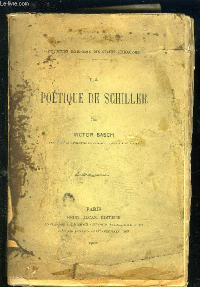 LA POETIQUE DE SCHILLER.