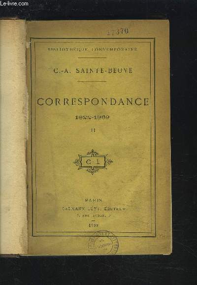 CORRESPONDANCE 1822-1869 - TOME 2.